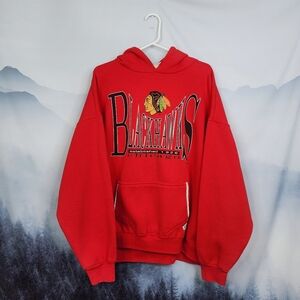 Chicago Blackhawks Hockey Pullover Hoodie XL Salem Sportswear NHL VTG 90s